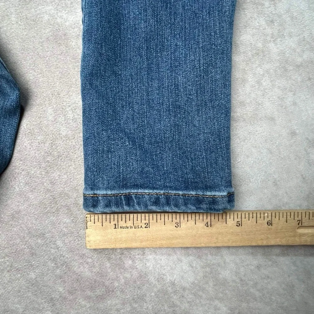 We The Free Free People High Rise Seamed Skinny Jeans Blue 28 OB1047643